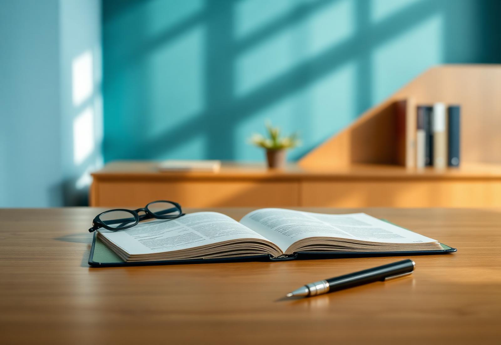 A calm financial advisor's desk